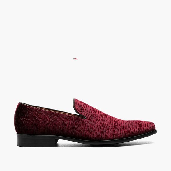 Bashwood Handmade Artificial Leather Maroon Loafers